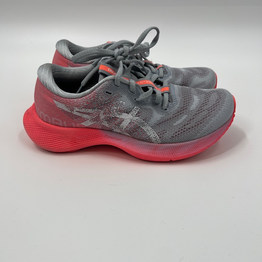 ASICS Gel-Nimbus Lite 2 Womens White/Gray/Coral Shoes